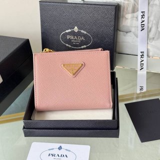 PRADA 1ML050 短財布 サフィアーノ十字紋 牛皮 サイズ:10x9cm PRADA 1ML050 短財布 サフィアーノ十字紋 牛皮 サイズ:10x9cm