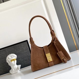 PRADA 1BG580 スエード ゴールド ショルダーバッグ、ハンドバッグ、トートバッグ トート、ミニ 26x18x12cm サイズ:26x18x12cm