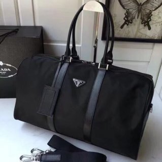 PRADA 1V19S パラシュート素材トラベルバッグ サイズ:48x26x16.5cm PRADA 1V19S パラシュート素材トラベルバッグ サイズ:48x26x16.5cm