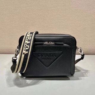 PRADA 2VH152 刺繍テープ斜め掛け サイズ:24x18cm PRADA 2VH152 刺繍テープ斜め掛け サイズ:24x18cm
