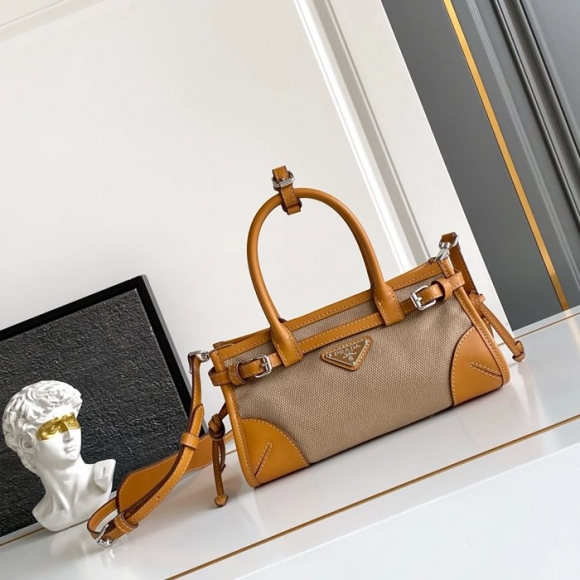 PRADA 1BA486 カーフスキン、リネン プリント 斜め掛けバッグ、ショルダーバッグ、ハンドバッグ、ハンドバッグ ソフトラックス、ヴィンテージ、ミニ 24x12cm サイズ:24x12cm PRADA 1BA486 カーフスキン、リネン プリント 斜め掛けバッグ、ショルダーバッグ、ハンドバッグ、ハンドバッグ ソフトラックス、ヴィンテージ、ミニ 24x12cm サイズ:24x12cm
