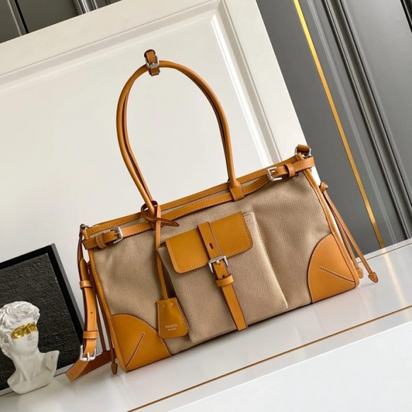 PRADA 1BA433 カーフスキン、キャンバス プリント 斜め掛けバッグ、ショルダーバッグ、ハンドバッグ、ハンドバッグ ソフトラックス、クラシック、ミニ 38x24x12cm サイズ:38x24x12cm PRADA 1BA433 カーフスキン、キャンバス プリント 斜め掛けバッグ、ショルダーバッグ、ハンドバッグ、ハンドバッグ ソフトラックス、クラシック、ミニ 38x24x12cm サイズ:38x24x12cm