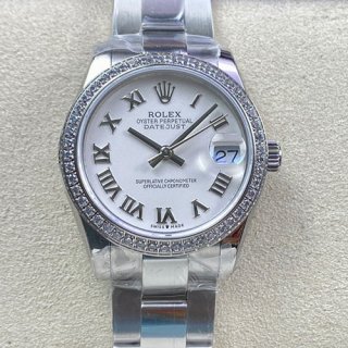 ROLEX M278384RBR デイトジャスト 31mm ホワイトローマ 2024高グレード