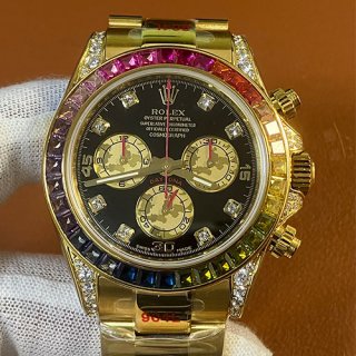 ROLEX 116598 RBOW 40mm 7750搭載 ブラック8Pダイヤ ギフト ROLEX 116598 RBOW 40mm 7750搭載 ブラック8Pダイヤ ギフト