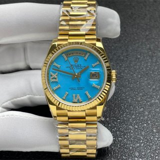 ROLEX M128238 デイデイト 36mm ターコイズブルー 3255搭載