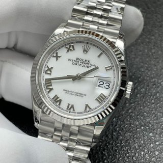 ROLEX M126234 デイトジャスト 36mm ホワイトローマ Cal.3235 日本一流 ROLEX M126234 デイトジャスト 36mm ホワイトローマ Cal.3235 日本一流