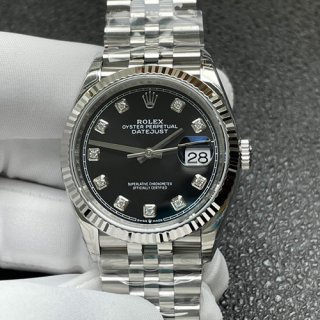 ROLEX 126234G デイトジャスト 36mm ブラック ダイヤ Cal.3235 最高級 ROLEX 126234G デイトジャスト 36mm ブラック ダイヤ Cal.3235 最高級