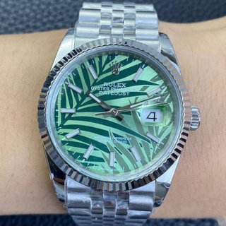 ROLEX 126234 デイトジャスト 36mm グリーンパーム コピー ROLEX 126234 デイトジャスト 36mm グリーンパーム コピー