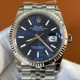 ROLEX 126234 デイトジャスト 36mm ブルー ジュビリー 100%クローン ROLEX 126234 デイトジャスト 36mm ブルー ジュビリー 100%クローン