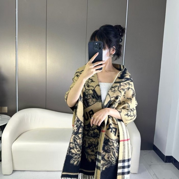 バーバリー 戦士騎士両面ストール 230cmx50cm バーバリー 戦士騎士両面ストール 230cmx50cm