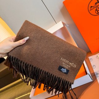 エルメス 両面ラムカシミヤスカーフ 30x180cm エルメス 両面ラムカシミヤスカーフ 30x180cm