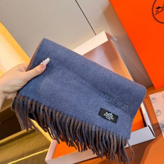 エルメス 両面ラムカシミヤスカーフ 30x180cm エルメス 両面ラムカシミヤスカーフ 30x180cm