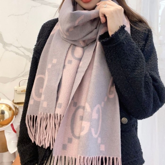 グッチ 新作 大G両面カシミヤスカーフ 45x200cm グッチ 新作 大G両面カシミヤスカーフ 45x200cm