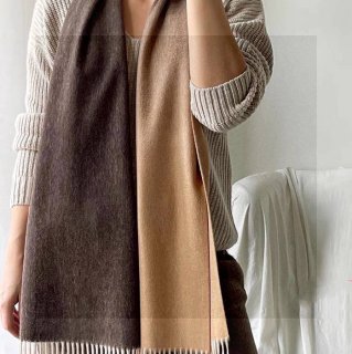 エルメス カップル向け。グラデーションカラー。カシミヤ 32x190