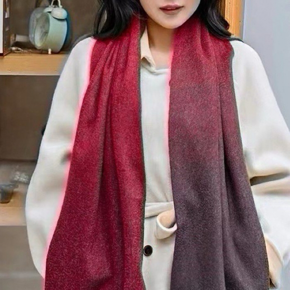 エルメス カップル向け。グラデーションカラー。カシミヤ 32x190 エルメス カップル向け。グラデーションカラー。カシミヤ 32x190