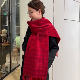 シャネル 100%プレミアムカシミヤ水波模様スカーフ 30x180cm シャネル 100%プレミアムカシミヤ水波模様スカーフ 30x180cm