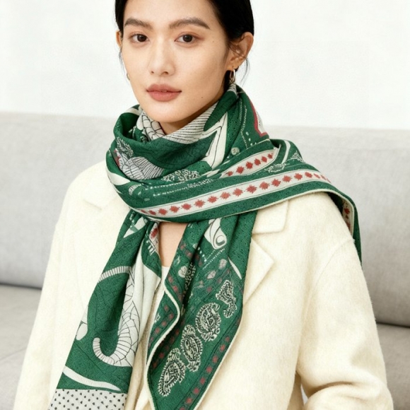 エルメス カシミヤ新作。両面同色。立体パターン。70%カシミヤ30%シルク 140cmx140cm エルメス カシミヤ新作。両面同色。立体パターン。70%カシミヤ30%シルク 140cmx140cm