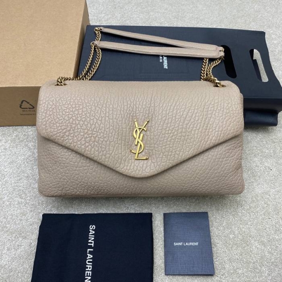 SAINT LAURENT 777399 ラムレザー、エレファント ゴールド、エレファント ハンドバッグ クラシック 37x21x10cm サイズ:37x21x10cm SAINT LAURENT 777399 ラムレザー、エレファント ゴールド、エレファント ハンドバッグ クラシック 37x21x10cm サイズ:37x21x10cm