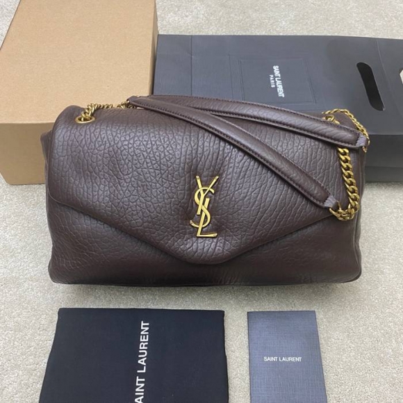 SAINT LAURENT 777399 ラムレザー レッド、ゴールド ハンドバッグ クラシック 37x21x10cm サイズ:37x21x10cm SAINT LAURENT 777399 ラムレザー レッド、ゴールド ハンドバッグ クラシック 37x21x10cm サイズ:37x21x10cm