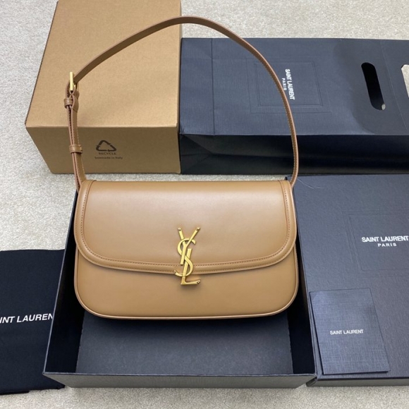 SAINT LAURENT 832332 ラムレザー ゴールド ハンドバッグ クラシック 29x18cm サイズ:29x18cm SAINT LAURENT 832332 ラムレザー ゴールド ハンドバッグ クラシック 29x18cm サイズ:29x18cm
