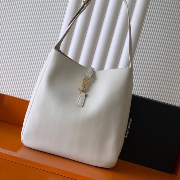 SAINT LAURENT 753837 ホワイト、ゴールド 脇下バッグ 大、クラシック 31x30x13cm サイズ:31x30x13cm SAINT LAURENT 753837 ホワイト、ゴールド 脇下バッグ 大、クラシック 31x30x13cm サイズ:31x30x13cm