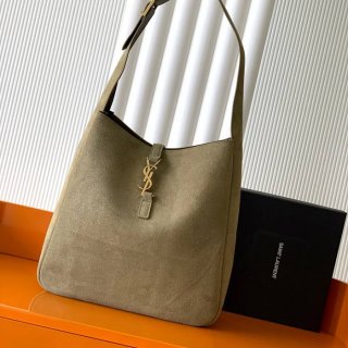 SAINT LAURENT 753837 マット グリーン、ゴールド、マット 脇下バッグ 大、クラシック 31x30x13cm サイズ:31x30x13cm