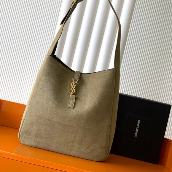 SAINT LAURENT 753837 マット グリーン、ゴールド、マット 脇下バッグ 大、クラシック 31x30x13cm サイズ:31x30x13cm SAINT LAURENT 753837 マット グリーン、ゴールド、マット 脇下バッグ 大、クラシック 31x30x13cm サイズ:31x30x13cm
