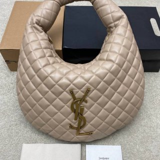 SAINT LAURENT 858160 ラムレザー ゴールド ハンドバッグ イカール 47x35x15cm サイズ:47x35x15cm