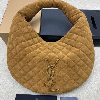SAINT LAURENT 858160 ラムレザー、マット ブラウン、ゴールド、マット ハンドバッグ イカール 47x35x15cm サイズ:47x35x15cm SAINT LAURENT 858160 ラムレザー、マット ブラウン、ゴールド、マット ハンドバッグ イカール 47x35x15cm サイズ:47x35x15cm