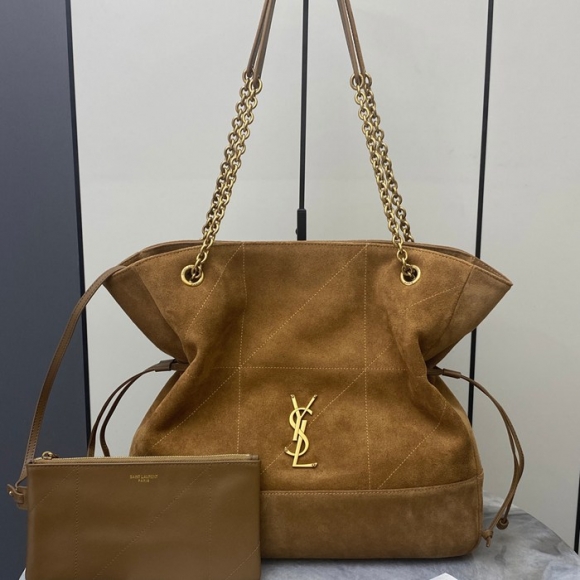 SAINT LAURENT 809824 マット ゴールド、キャラメル、マット トートバッグ、脇下バッグ ジェイミー 35x35x10cm サイズ:35x35x10cm SAINT LAURENT 809824 マット ゴールド、キャラメル、マット トートバッグ、脇下バッグ ジェイミー 35x35x10cm サイズ:35x35x10cm