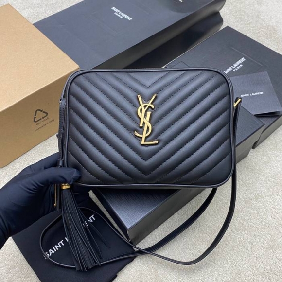 SAINT LAURENT 505730 ブラック、ゴールド 斜め掛けバッグ クラシック 23x16cm サイズ:23x16cm SAINT LAURENT 505730 ブラック、ゴールド 斜め掛けバッグ クラシック 23x16cm サイズ:23x16cm