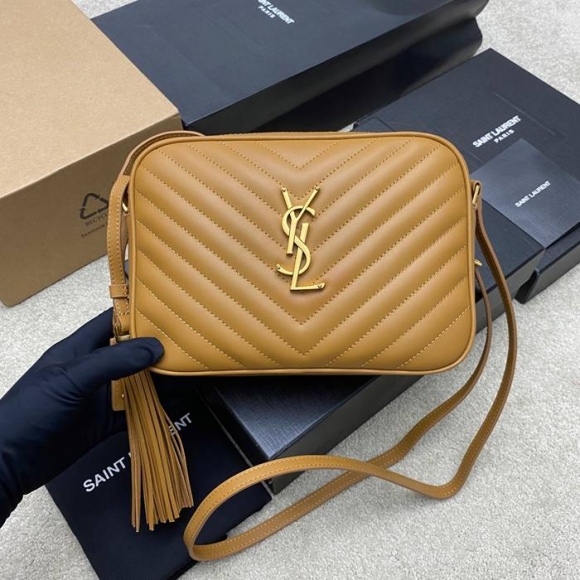 SAINT LAURENT 505730 ゴールド、キャラメル 斜め掛けバッグ クラシック 23x16cm サイズ:23x16cm SAINT LAURENT 505730 ゴールド、キャラメル 斜め掛けバッグ クラシック 23x16cm サイズ:23x16cm
