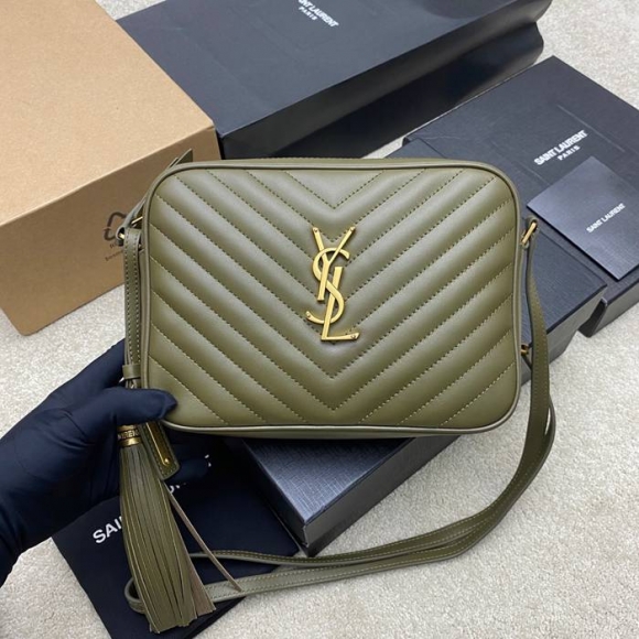 SAINT LAURENT 505730 グリーン、ゴールド 斜め掛けバッグ クラシック 23x16cm サイズ:23x16cm SAINT LAURENT 505730 グリーン、ゴールド 斜め掛けバッグ クラシック 23x16cm サイズ:23x16cm
