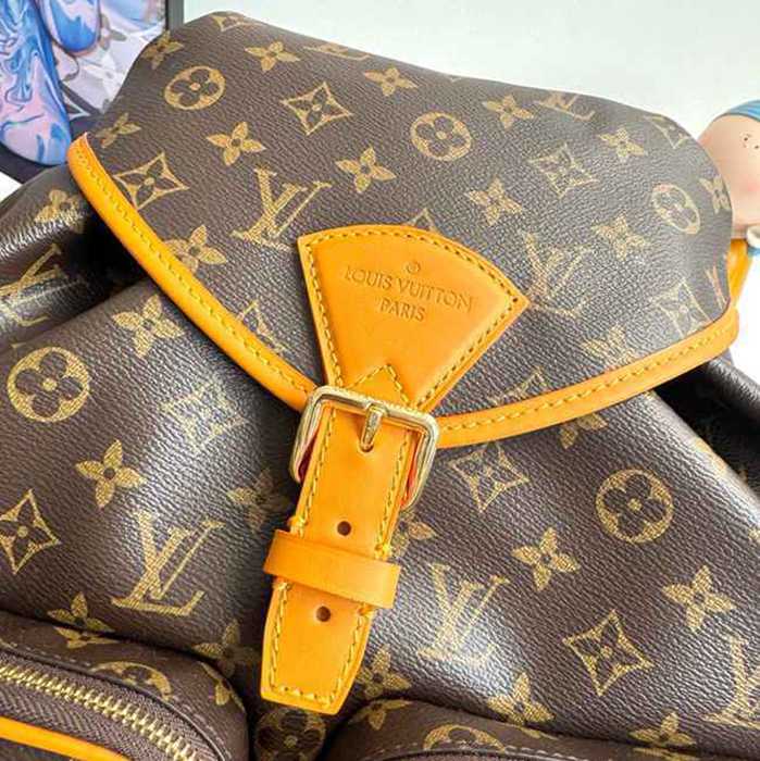 Louis Vuitton モンソリー カルゴ リュック モノグラム ブラウン M14015 サイズ:40x34x17cm