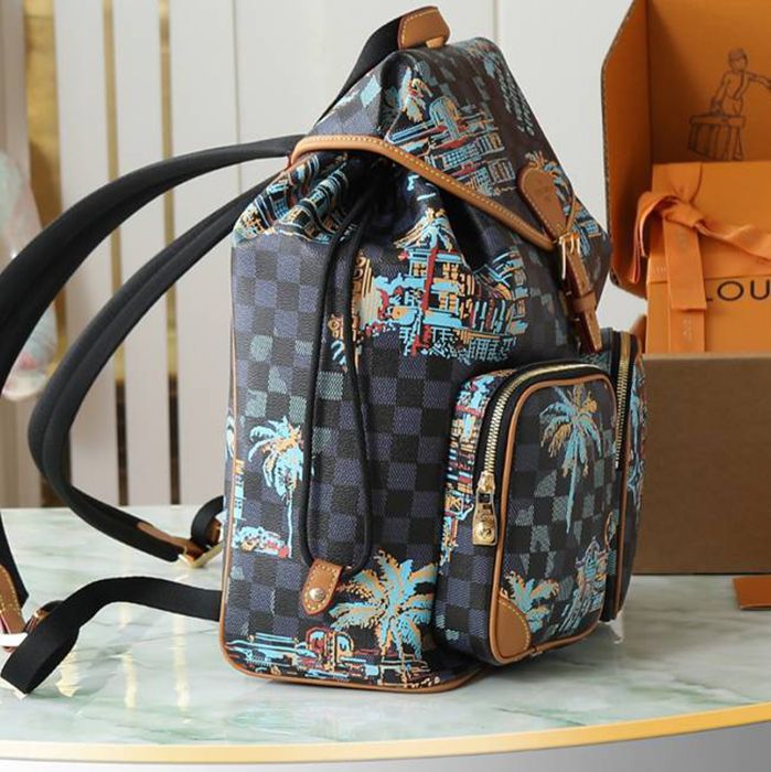 Louis Vuitton モンソリー カルゴ リュック モノグラム ブラウン N40755 サイズ:40x34x17cm