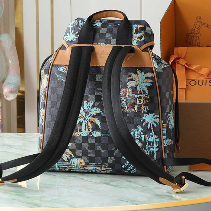 Louis Vuitton モンソリー カルゴ リュック モノグラム ブラウン N40755 サイズ:40x34x17cm