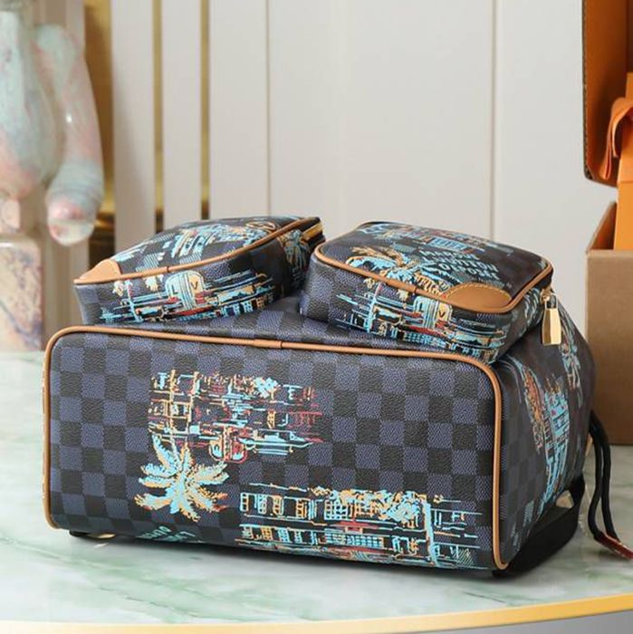 Louis Vuitton モンソリー カルゴ リュック モノグラム ブラウン N40755 サイズ:40x34x17cm