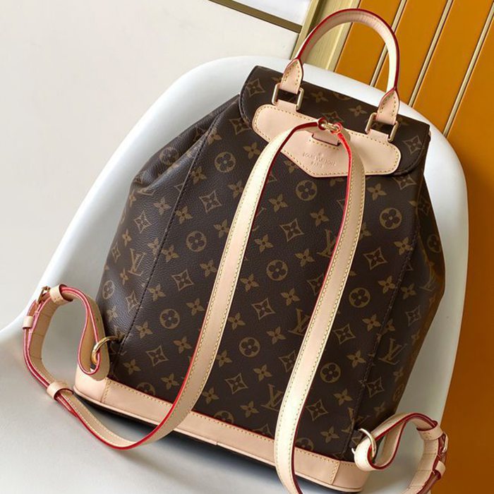 Louis Vuitton モンソリーPM リュック モノグラム ブラウン M11197 サイズ:38x35x21cm