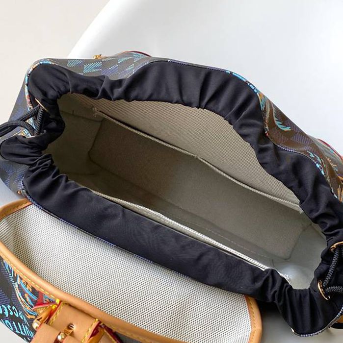 Louis Vuitton モンソリー カルゴ リュック モノグラム ブラウン M40755 サイズ:40x34x17cm
