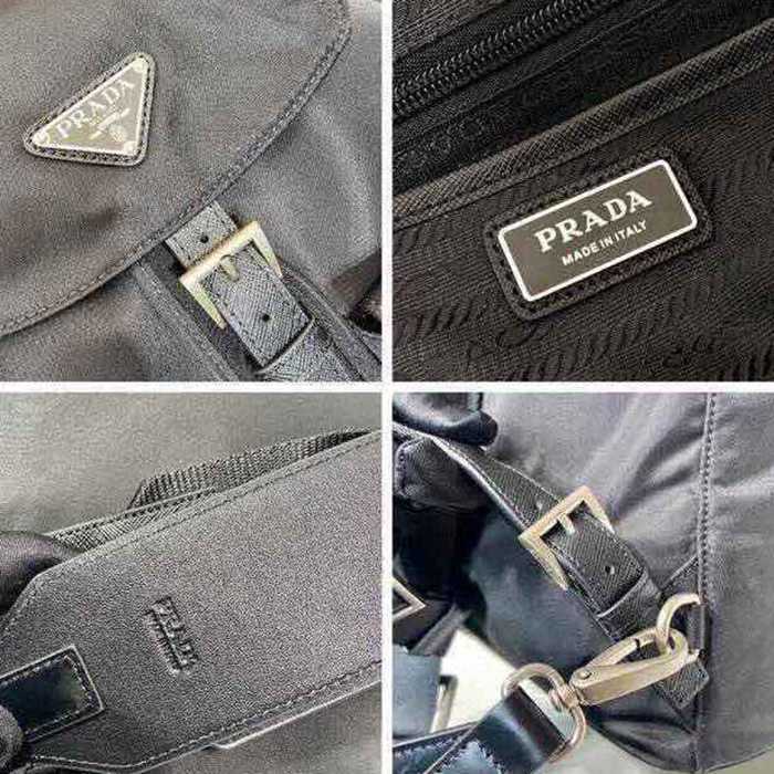 Prada 新作 リュック ナイロン ブラック 2VZ110 サイズ:39x34x15cm
