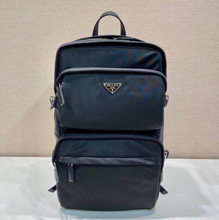Prada マルチファンクション リュック ナイロン ブラック 2VZ101 サイズ:45x25.5x21.5cm