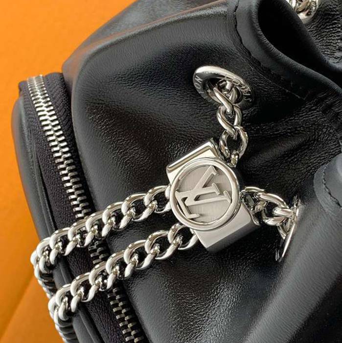 Louis Vuitton ノーウェイ ハンドバッグ オールレザー ブラック M14377 サイズ:24x22.5x15.5cm
