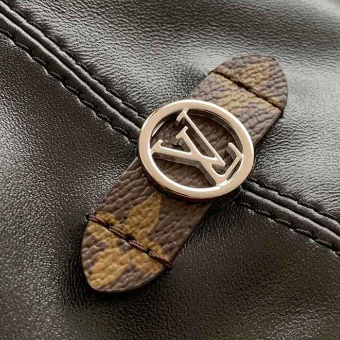 Louis Vuitton ノーウェイ ハンドバッグ オールレザー ブラック M14377 サイズ:24x22.5x15.5cm