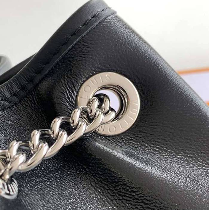 Louis Vuitton ノーウェイ ハンドバッグ オールレザー ブラック M14377 サイズ:24x22.5x15.5cm