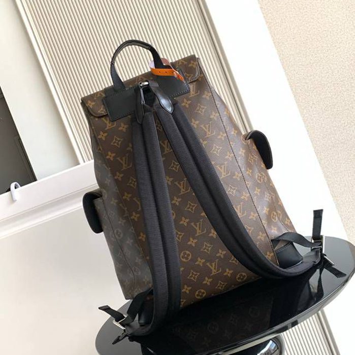 Louis Vuitton クリストファー ミディアムリュック モノグラム ブラック M43735 サイズ:44x38x12.5cm