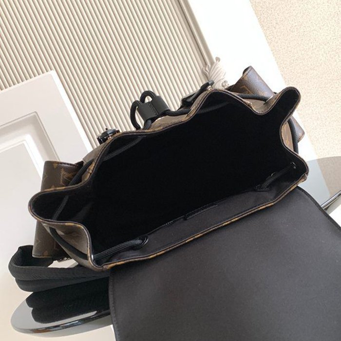 Louis Vuitton クリストファー ミディアムリュック モノグラム ブラック M43735 サイズ:44x38x12.5cm