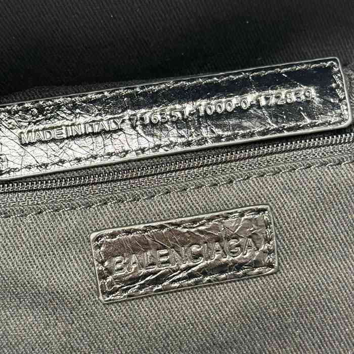 Balenciaga リュック オールレザー ブラック 188016 サイズ:47x35x18cm