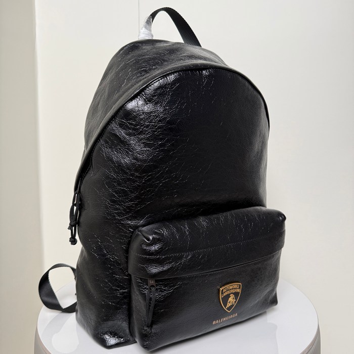 Balenciaga ランボルギーニ コラボ リュック オールレザー ブラック 188015 サイズ:47x35x18cm