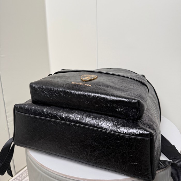 Balenciaga ランボルギーニ コラボ リュック オールレザー ブラック 188015 サイズ:47x35x18cm