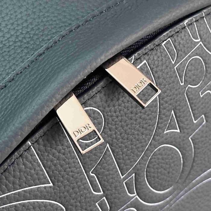 Dior ライダー 2.0 ジッパー リュック オールレザー ネイビー 1ESBA一93328 サイズ:43x32x19cm
